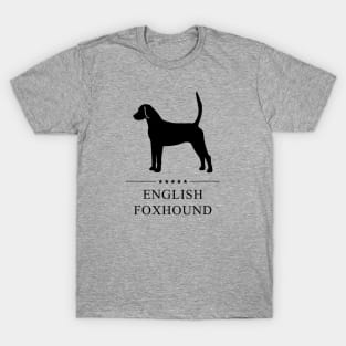 English Foxhound Black Silhouette T-Shirt